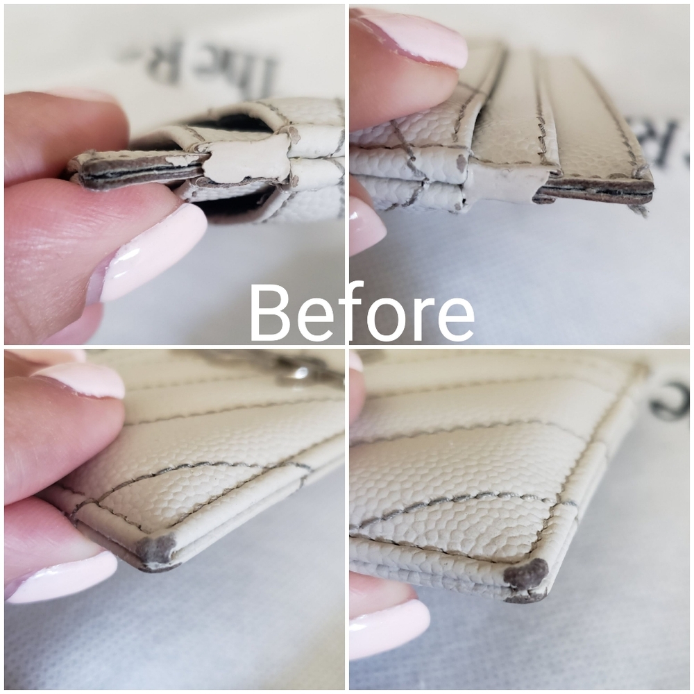 Authentic Pre-owned Yves Saint Laurent Grain De Poudre Card Case - Picture 9 of 12